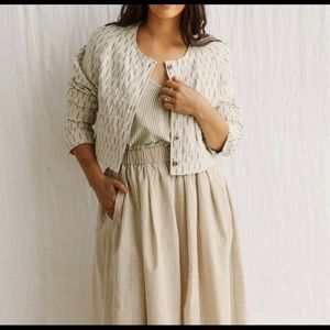 Maiwa Quilted Crop Jacket